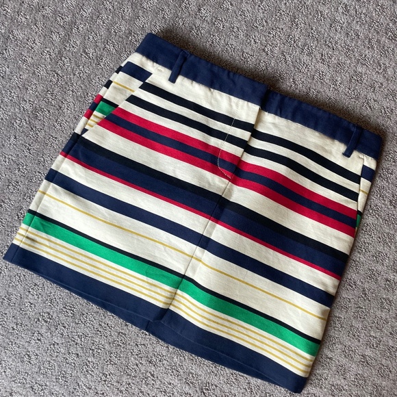 J. Crew Multi-color Stripe Mini Skirt - Picture 2 of 3